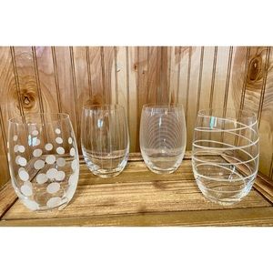 Mikasa Cheers Stemless Wine Glasses